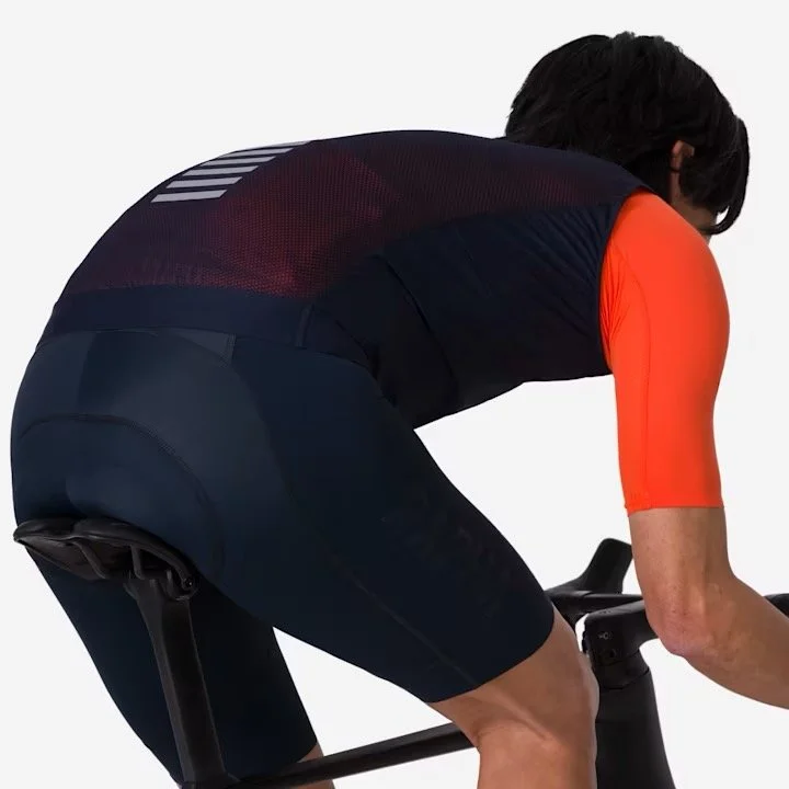 RAPHA Brevet Insulated Gilet Dark Navy/High-Vis Pink/White